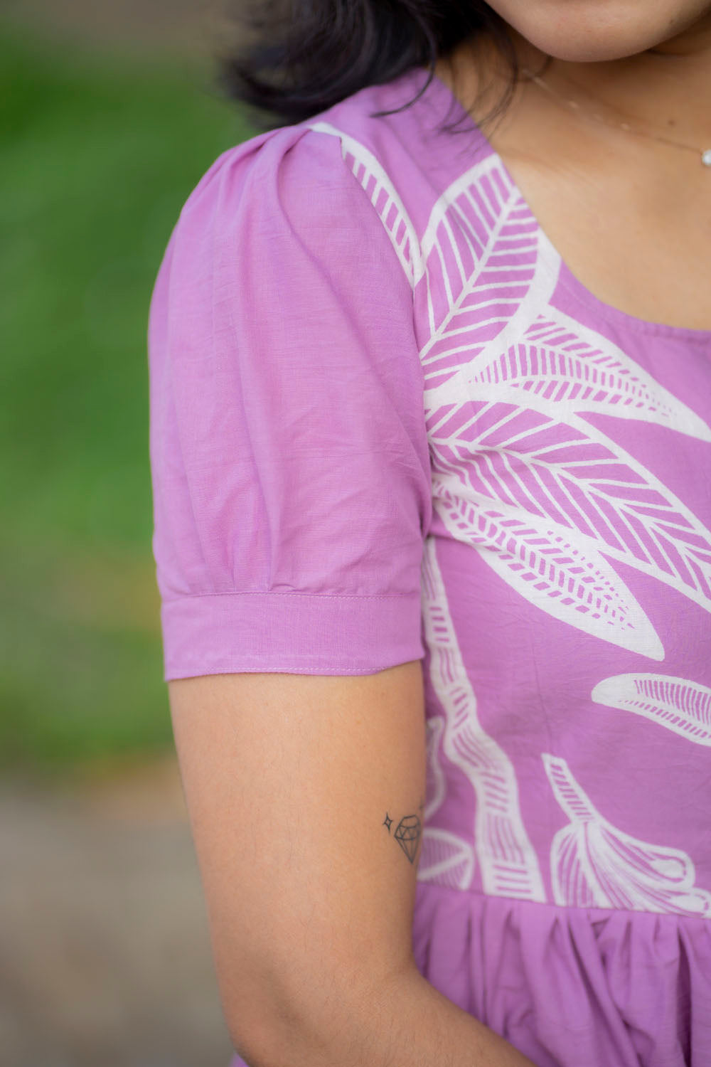 Tropical mist cotton maxi