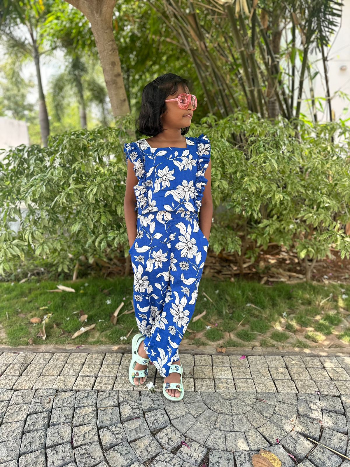 Royal blue cotton kids