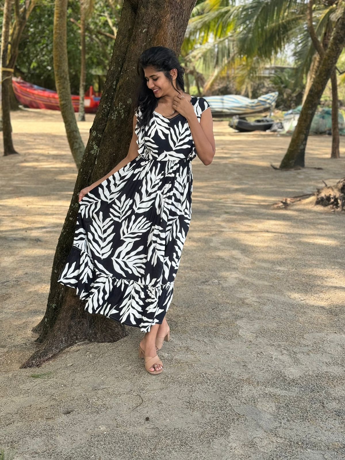 Twilight rayon cotton maxi