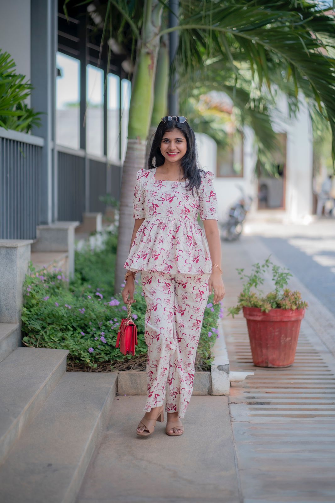 Creamy rose cotton co ord