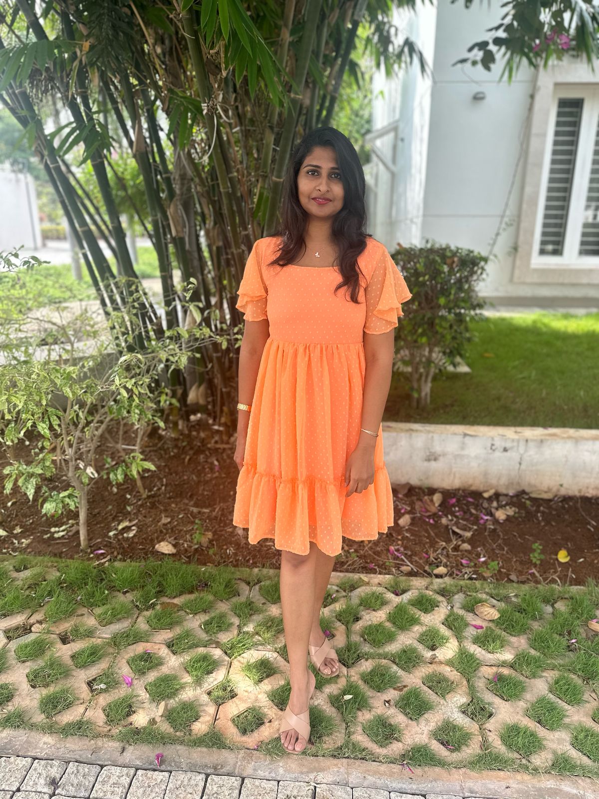 Candy orange beach western wear