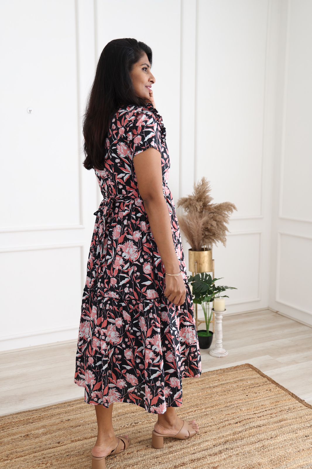 Thunder black cotton maxi