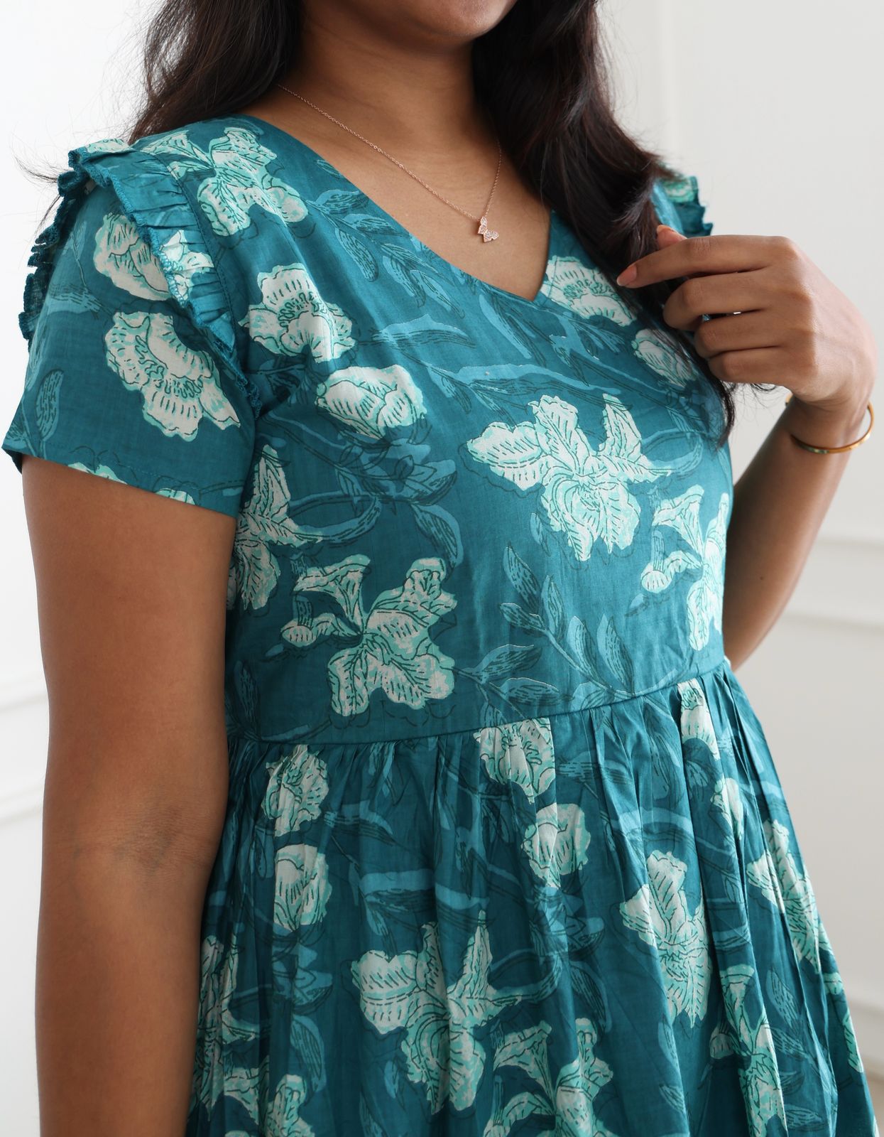 Charming Blue cotton maxi