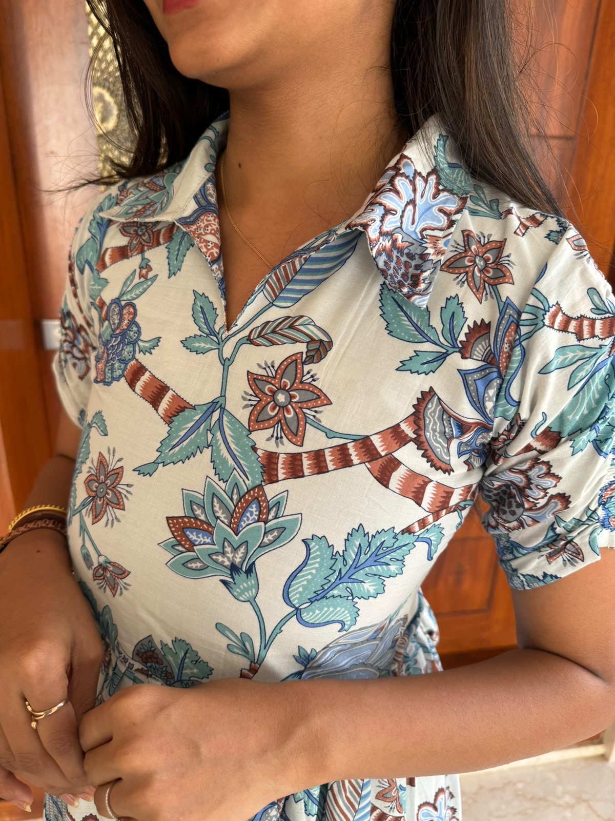 Shirt collar cotton budget friendly maxi