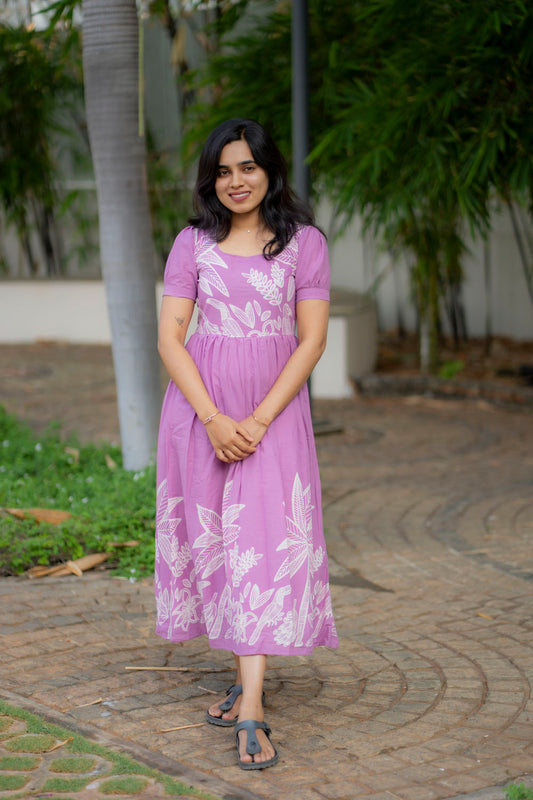 Tropical mist cotton maxi