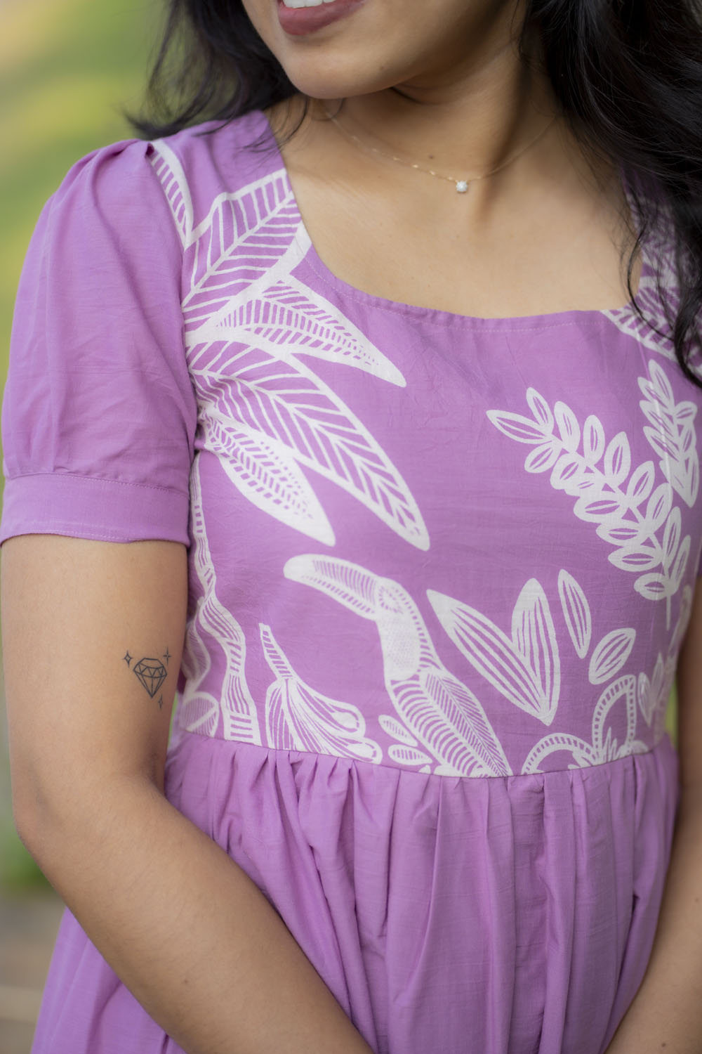 Tropical mist cotton maxi