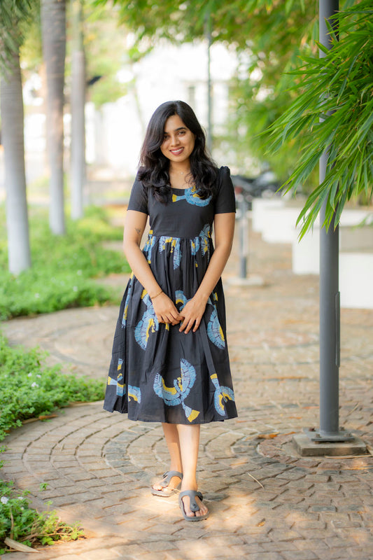 Black eagle cotton maxi