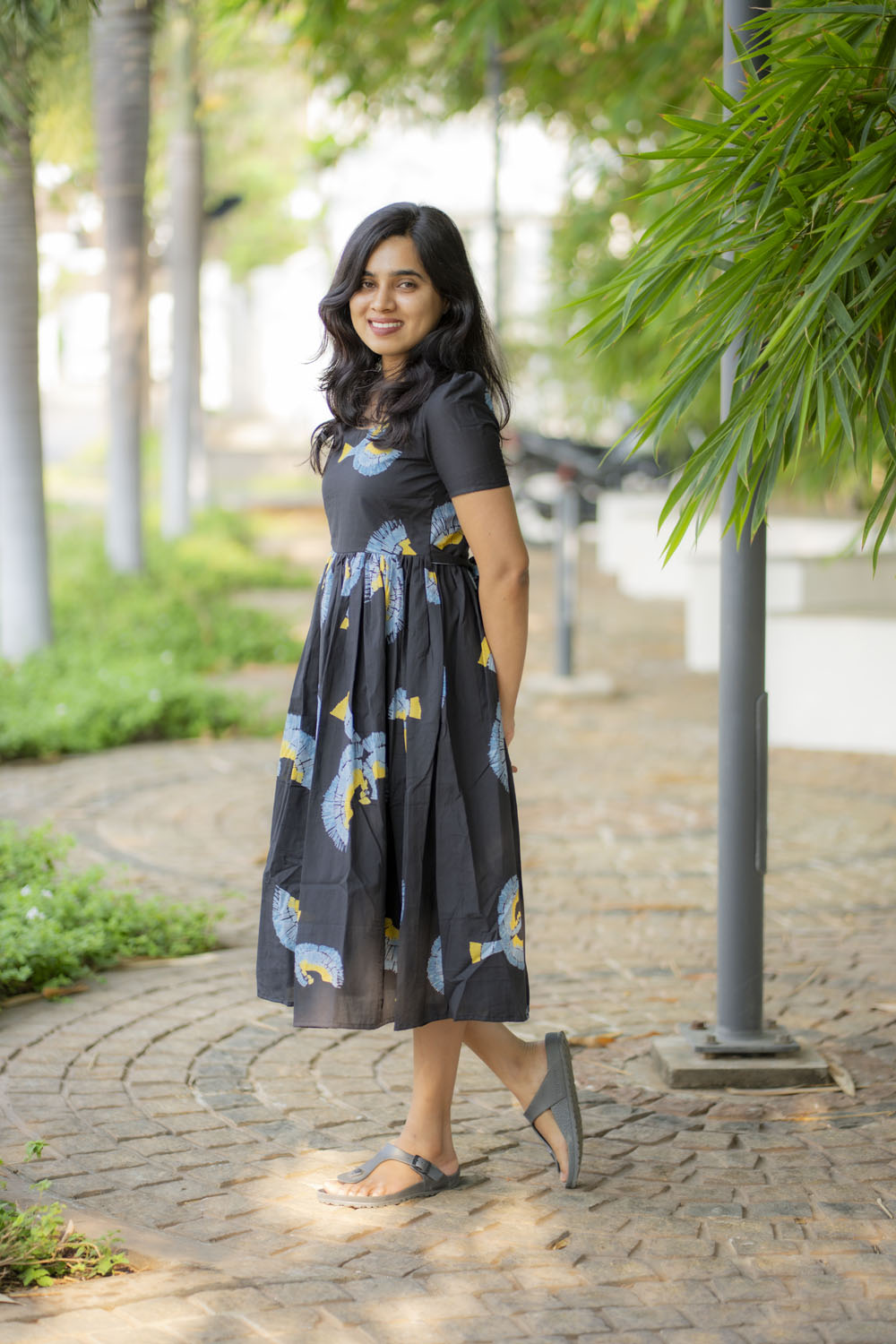 Black eagle cotton maxi