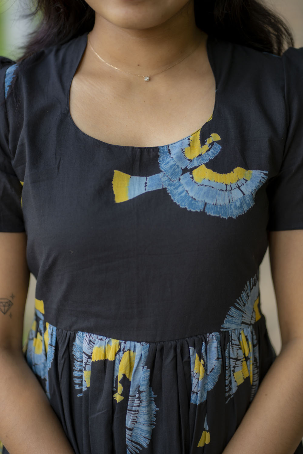 Black eagle cotton maxi