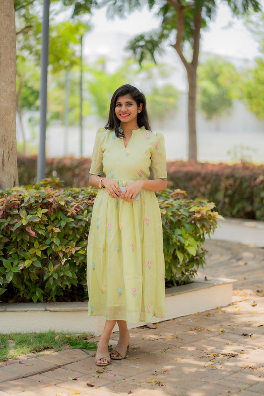 Kota green cotton maxi