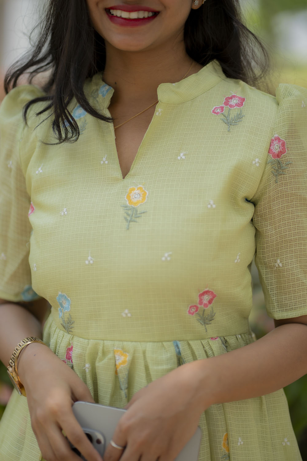 Kota green cotton maxi
