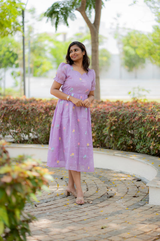 Kota lilac cotton maxi