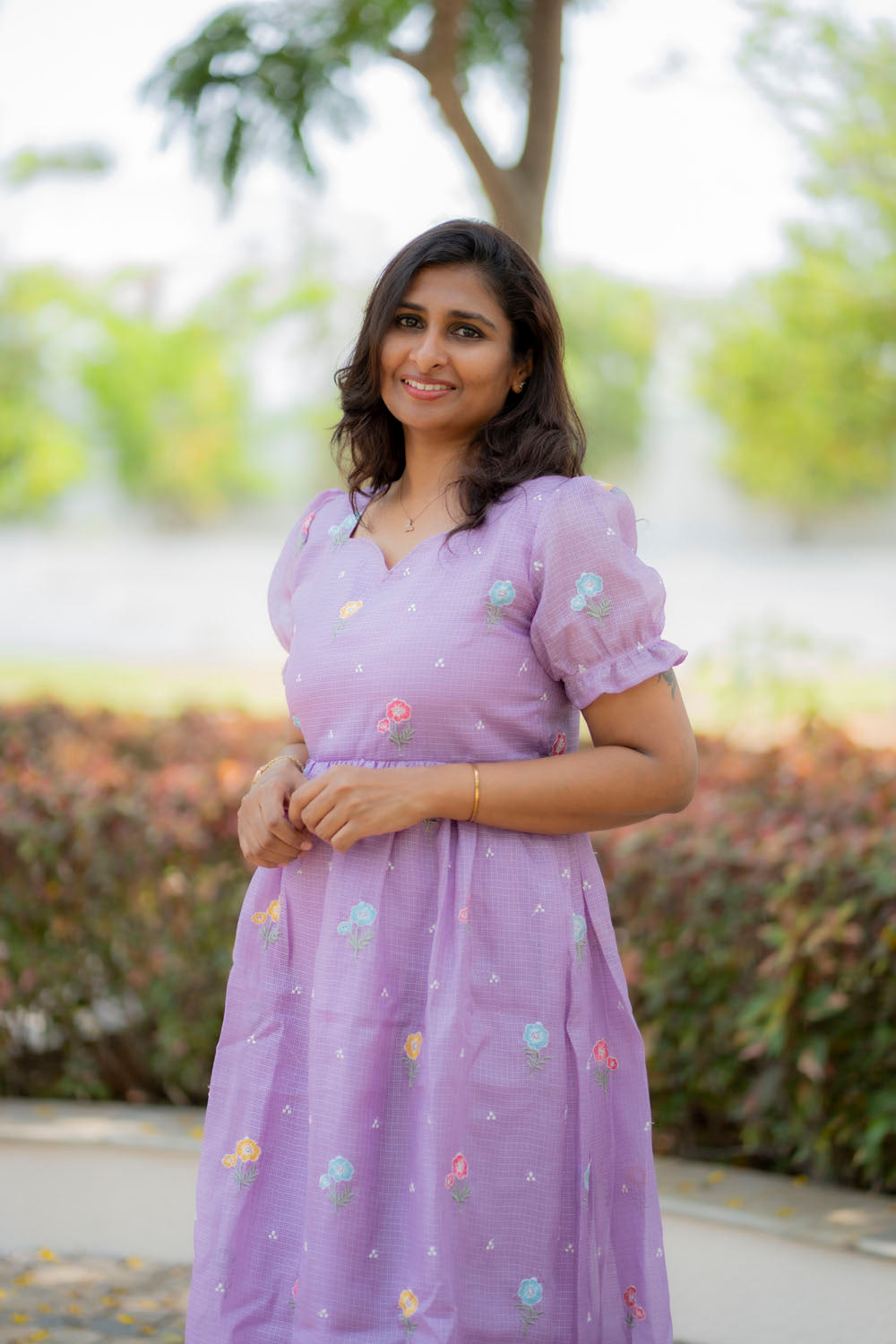 Kota lilac cotton maxi