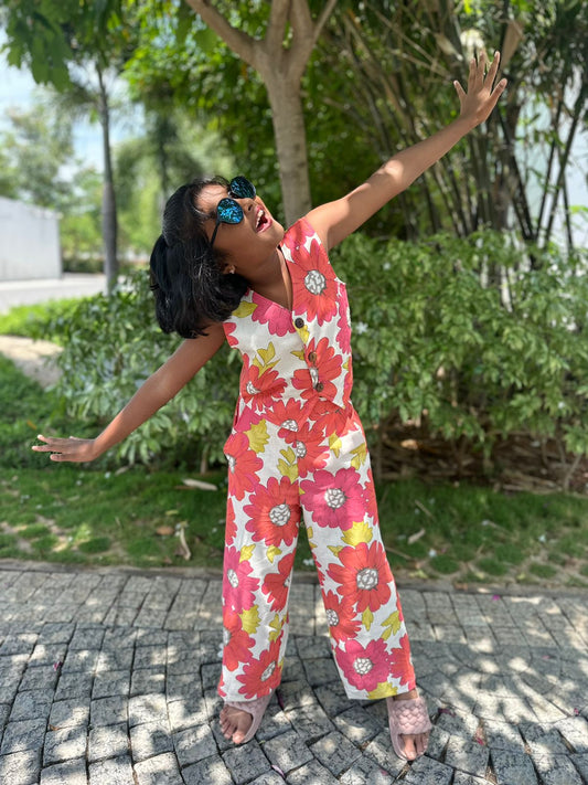 Big flower cotton kids