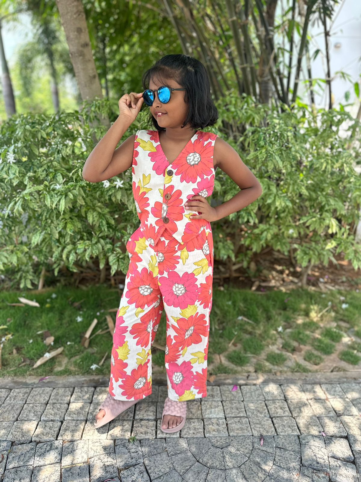 Big flower cotton kids