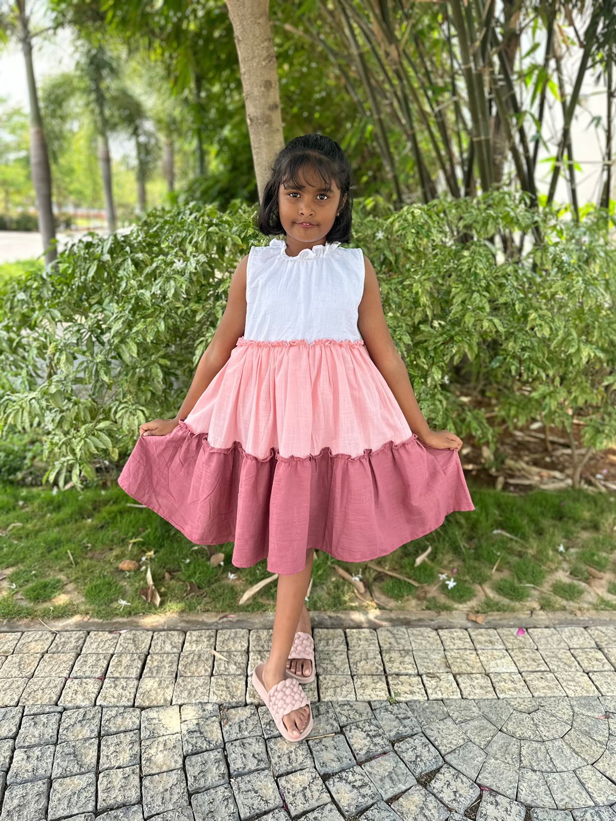 Tri colour cotton kids