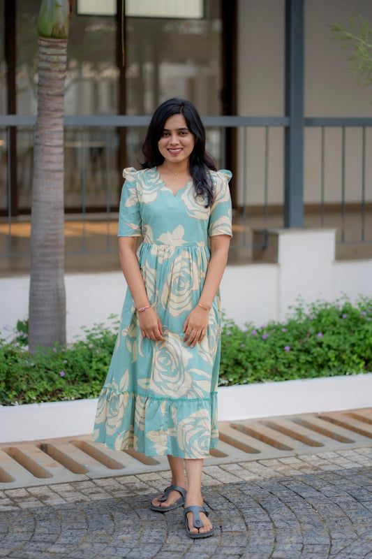 Pale rose cotton maxi