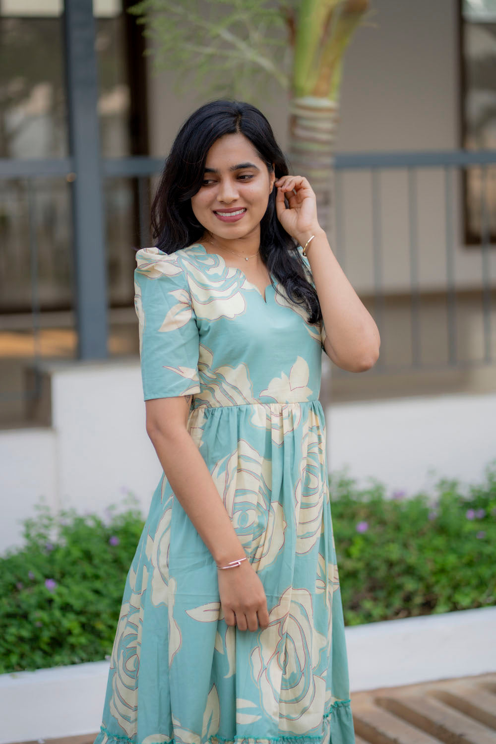 Pale rose cotton maxi