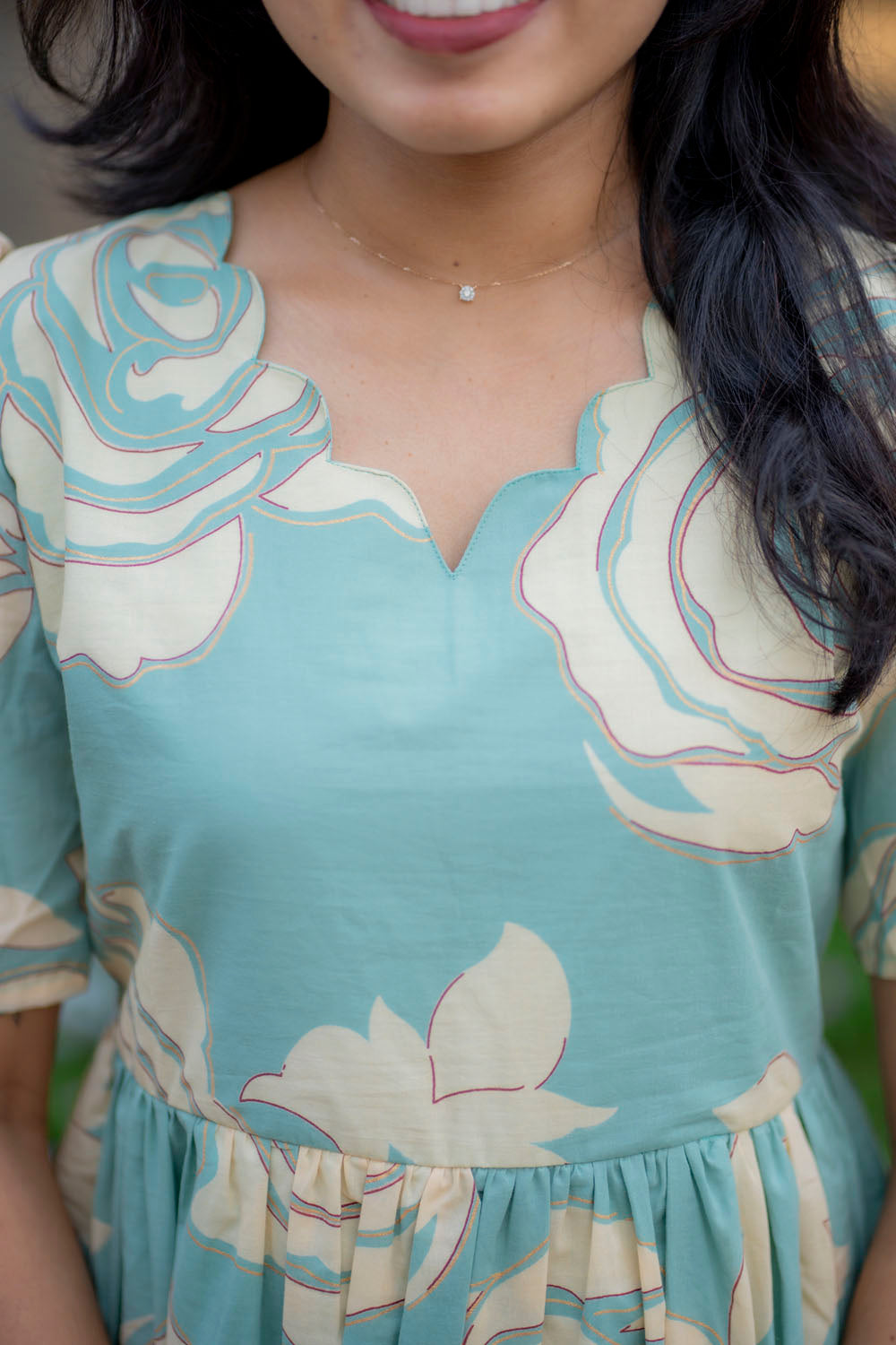 Pale rose cotton maxi