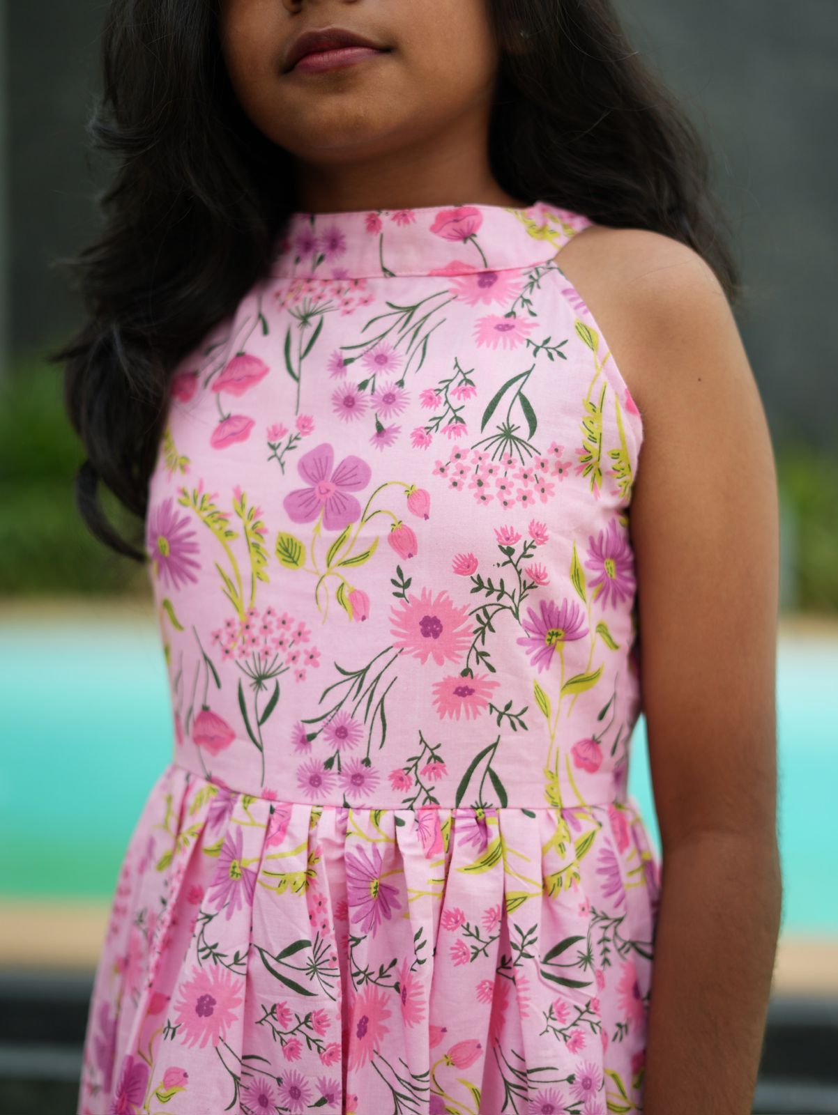 Pink blossom cotton kids